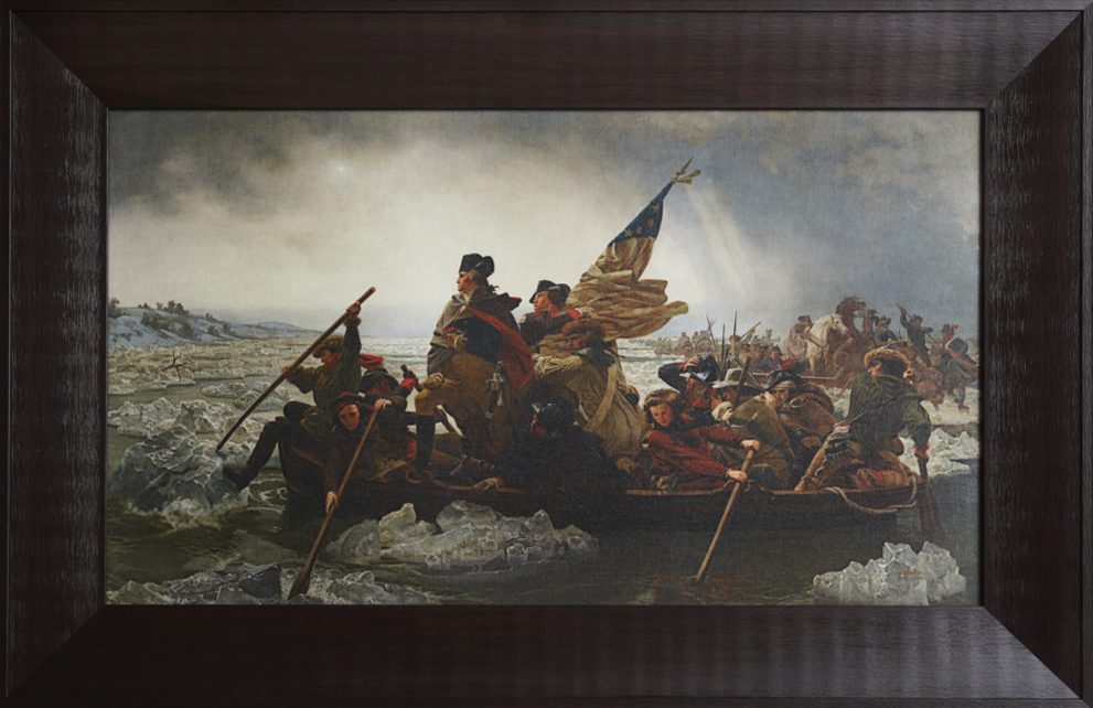 washington crossing the delaware 24x36 framed art deseret book crossing of the delaware